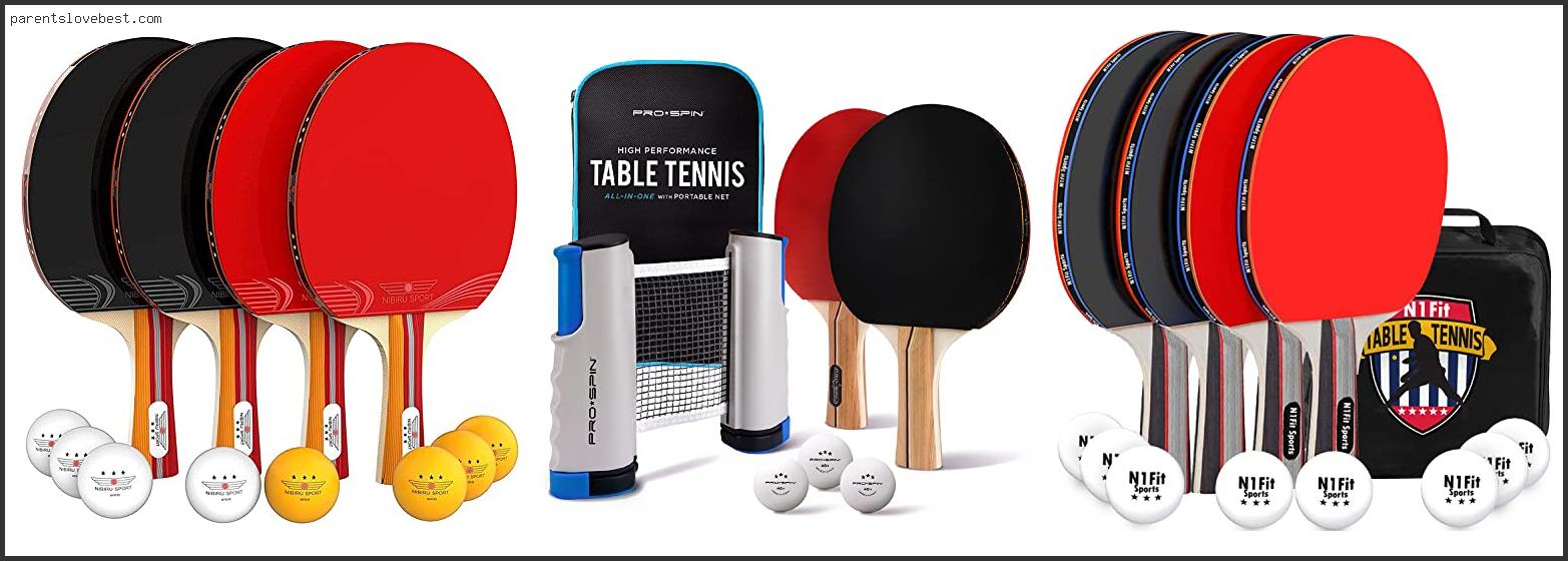 Best Ping Pong Paddle Set